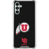Utah Circle and Feather on Black Galaxy A13 5G Clear Case