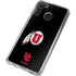 Utah Circle and Feather on Black Galaxy A21 Clear Case