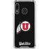 Utah Circle and Feather on Black Galaxy A30 Clear Case
