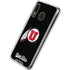 Utah Circle and Feather on Black Galaxy A30 Clear Case