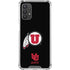 Utah Circle and Feather on Black Galaxy A32 5G Clear Case