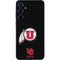 University of Utah Circle and Feather on Black Galaxy A55 5G Skin