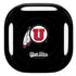 University of Utah Circle and Feather on Black Galaxy Buds Live Skin