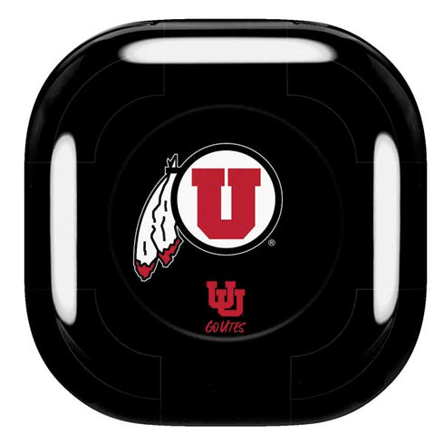 University of Utah Circle and Feather on Black Galaxy Buds Pro Skin