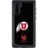 University of Utah Circle and Feather on Black Galaxy Cases