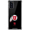 Utah Circle and Feather on Black Galaxy Note20 5G Clear Case