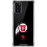 Utah Circle and Feather on Black Galaxy Note20 5G Clear Case