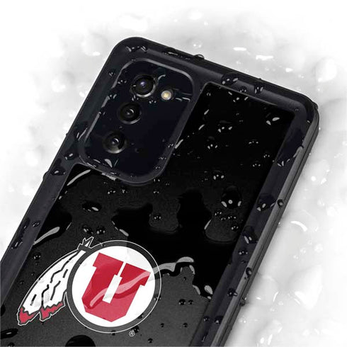 Utah Circle and Feather on Black Galaxy Note20 5G Waterproof Case
