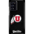 University of Utah Circle and Feather on Black Galaxy Cases