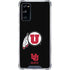 Utah Circle and Feather on Black Galaxy S20 FE Clear Case
