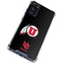 Utah Circle and Feather on Black Galaxy S20 FE Clear Case