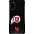 Utah Circle and Feather on Black Galaxy S20 Lite Case