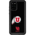 Utah Circle and Feather on Black Galaxy S20 Plus Waterproof Case