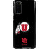 Utah Circle and Feather on Black Galaxy S20 Pro Case