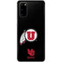 Utah Circle and Feather on Black Galaxy S20 Skin