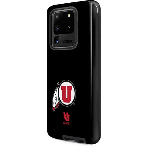 Utah Circle and Feather on Black Galaxy S20 Ultra 5G Pro Case