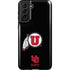 Utah Circle and Feather on Black Galaxy S21 FE Pro Case