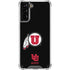 Utah Circle and Feather on Black Galaxy S21 Plus 5G Clear Case