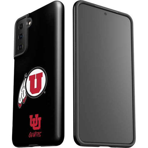 Utah Circle and Feather on Black Galaxy S21 Plus 5G Pro Case