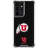 Utah Circle and Feather on Black Galaxy S21 Ultra 5G Clear Case