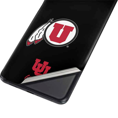 Utah Circle and Feather on Black Galaxy S21 Ultra 5G Skin
