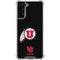 Utah Circle and Feather on Black Galaxy S22 Plus Clear Case