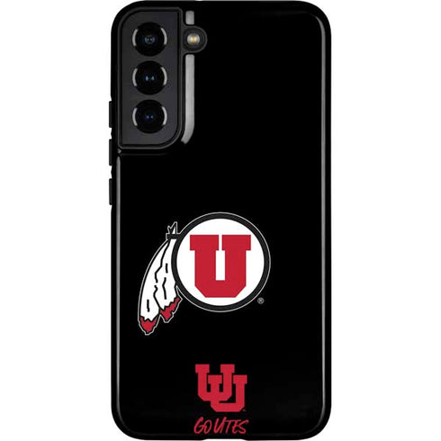 Utah Circle and Feather on Black Galaxy S22 Plus Pro Case