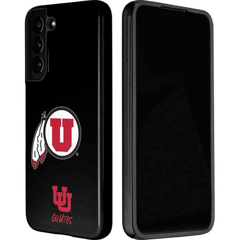 Utah Circle and Feather on Black Galaxy S22 Plus Pro Case