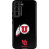 Utah Circle and Feather on Black Galaxy S22 Pro Case