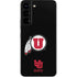 Utah Circle and Feather on Black Galaxy S22 Skin