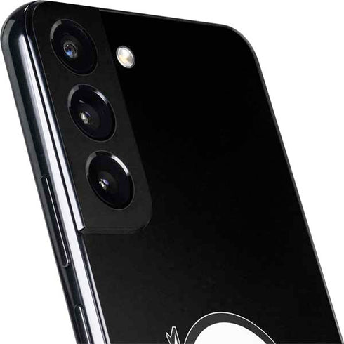 Utah Circle and Feather on Black Galaxy S22 Skin