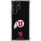 Utah Circle and Feather on Black Galaxy S22 Ultra Clear Case