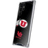 Utah Circle and Feather on Black Galaxy S22 Ultra Clear Case