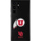 Utah Circle and Feather on Black Galaxy S22 Ultra Skin