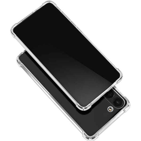 Utah Circle and Feather on Black Galaxy S23 Plus Clear Case