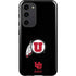 Utah Circle and Feather on Black Galaxy S23 Plus Pro Case