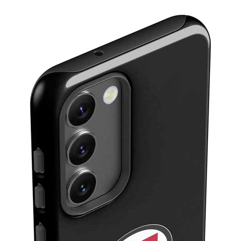 Utah Circle and Feather on Black Galaxy S23 Plus Pro Case