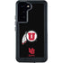 Utah Circle and Feather on Black Galaxy S23 Plus Waterproof Case