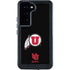 Utah Circle and Feather on Black Galaxy S23 Waterproof Case