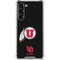 University of Utah Circle and Feather on Black Galaxy S24 FE Clear Case