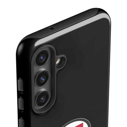 University of Utah Circle and Feather on Black Galaxy S25 Impact Case