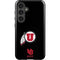 University of Utah Circle and Feather on Black Galaxy S25 Plus Impact Case