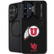 University of Utah Circle and Feather on Black Galaxy S25 Plus Kickstand Case