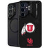 University of Utah Circle and Feather on Black Galaxy S25 Plus Kickstand Case