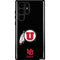 University of Utah Circle and Feather on Black Galaxy Cases