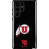 University of Utah Circle and Feather on Black Galaxy Cases