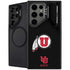 University of Utah Circle and Feather on Black Galaxy Cases
