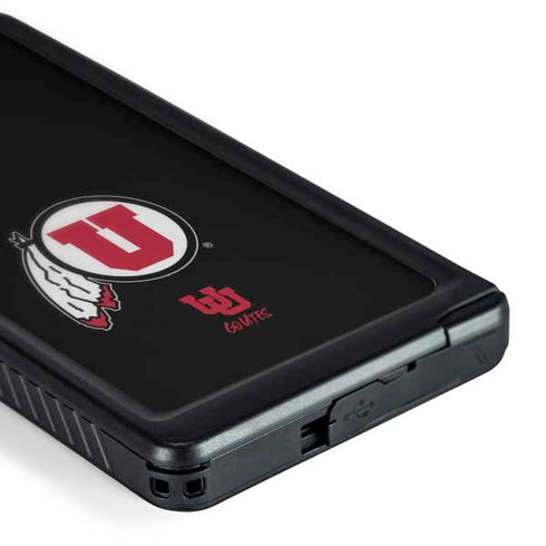 University of Utah Circle and Feather on Black Galaxy S24 Ultra Waterproof Case