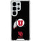 University of Utah Circle and Feather on Black Galaxy S25 Ultra Clear Case