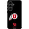 University of Utah Circle and Feather on Black Galaxy S26 Impact Case